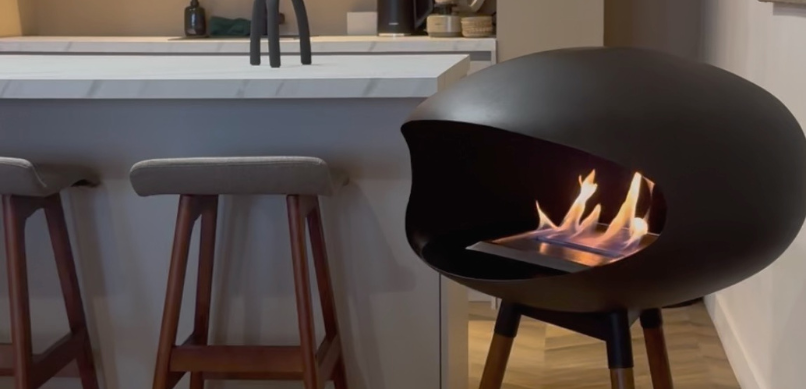 Bio ethanol haard binnen en buiten