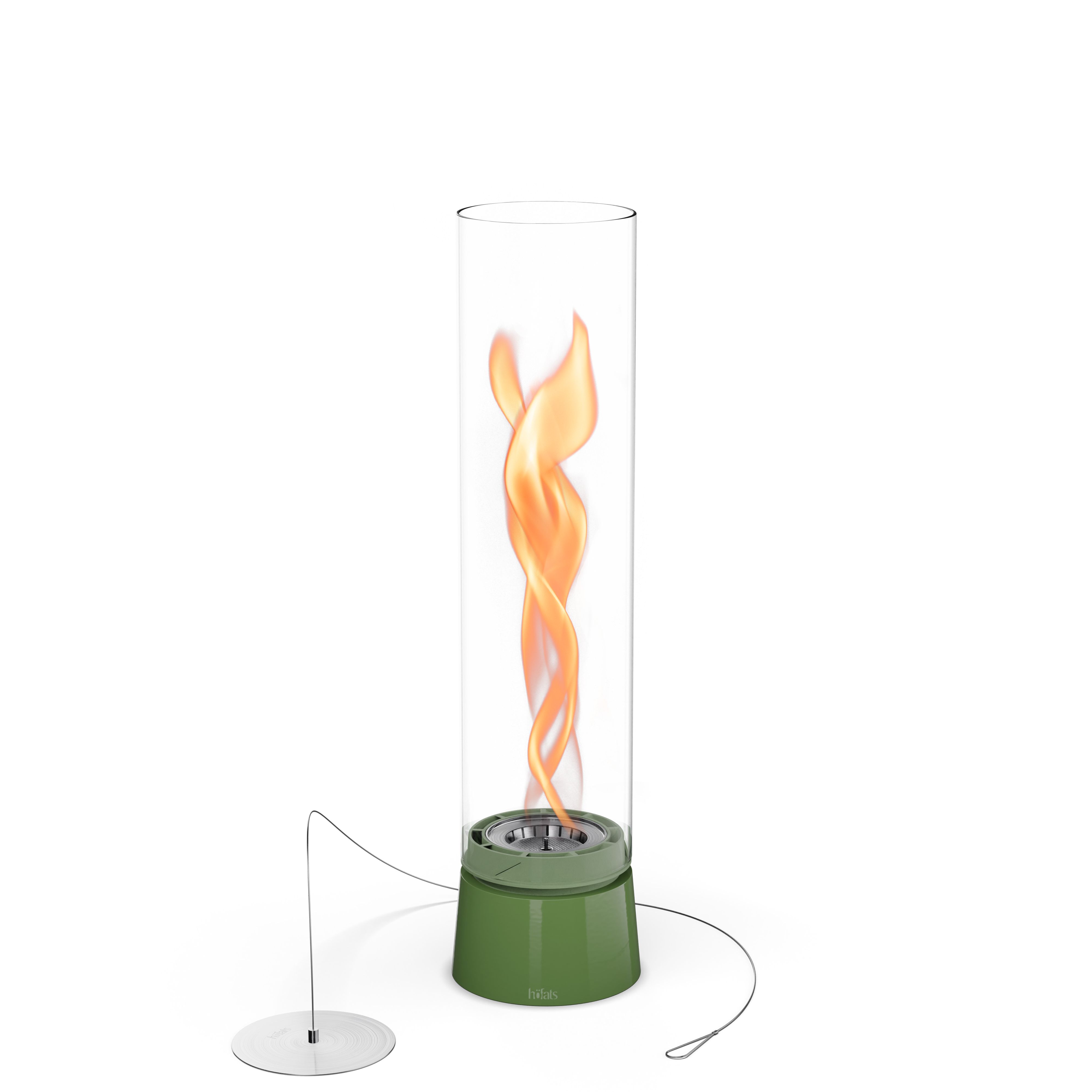 Bio-ethanol Tafelhaard SPIN air 1200 Groen Emaille