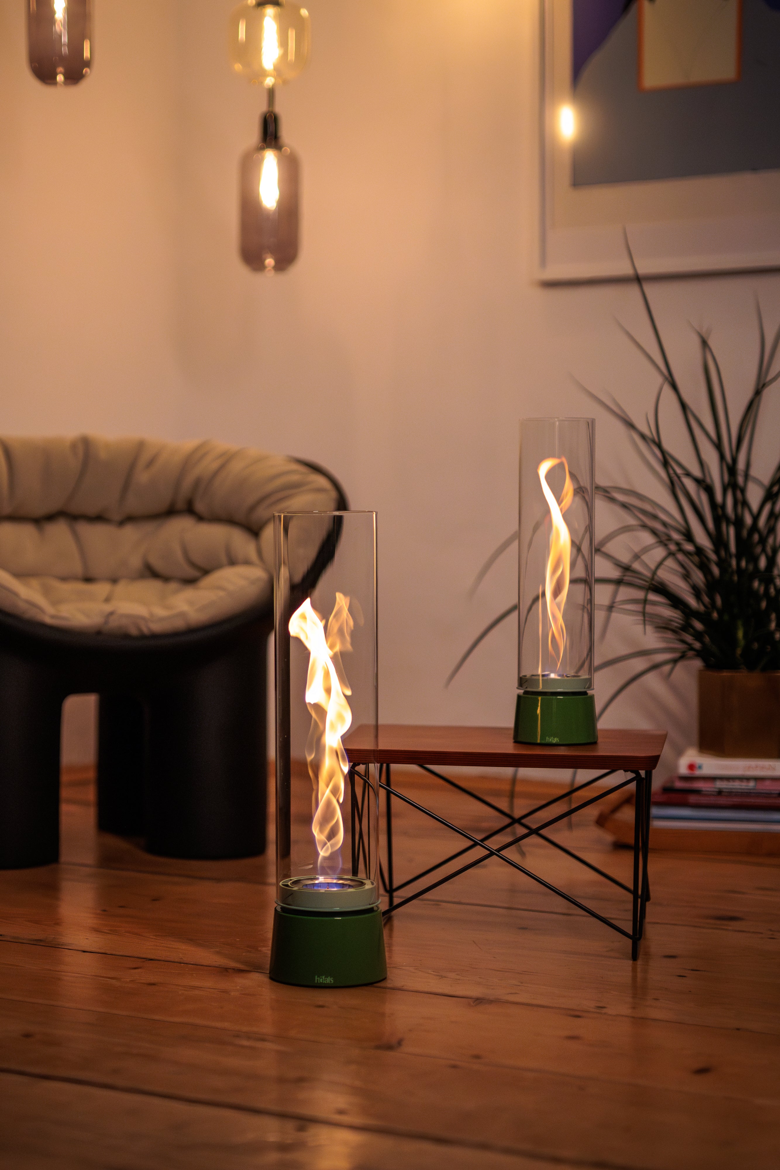 Bio-ethanol Tafelhaard SPIN air 900 Groen Emaille