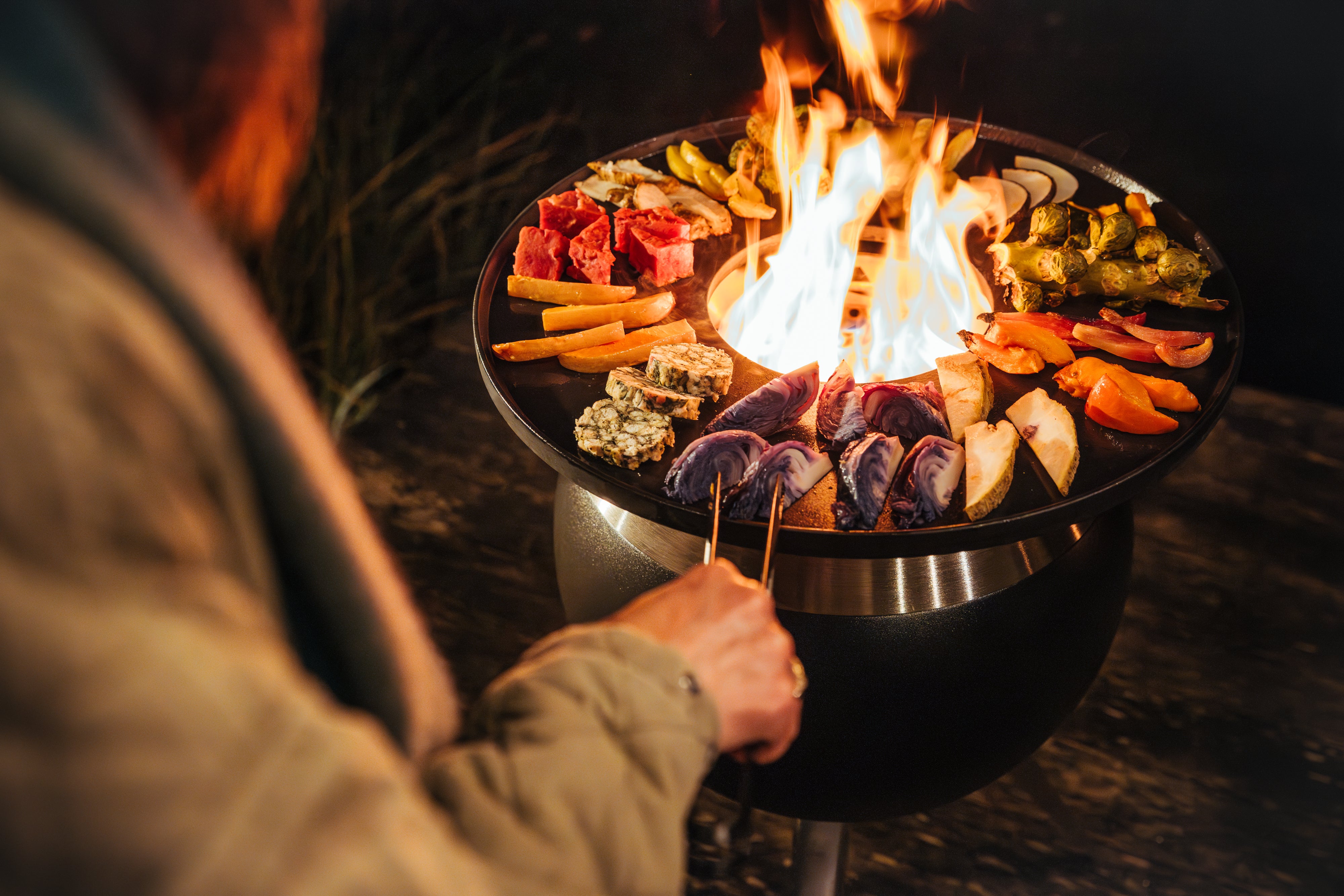 höfats MOON 45 Plancha Grillset Hoog