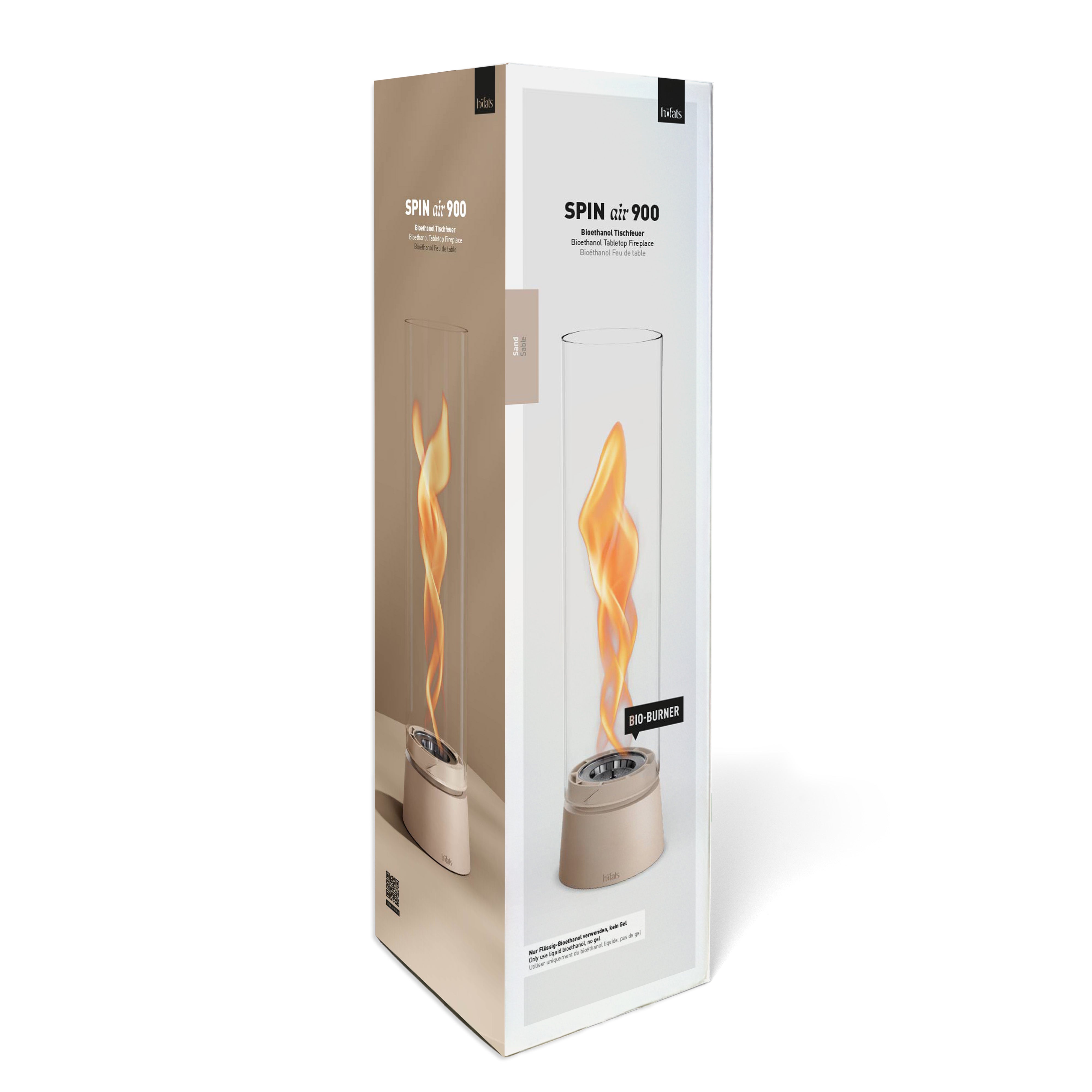 Bio-ethanol Tafelhaard SPIN air 900 Zandkleur