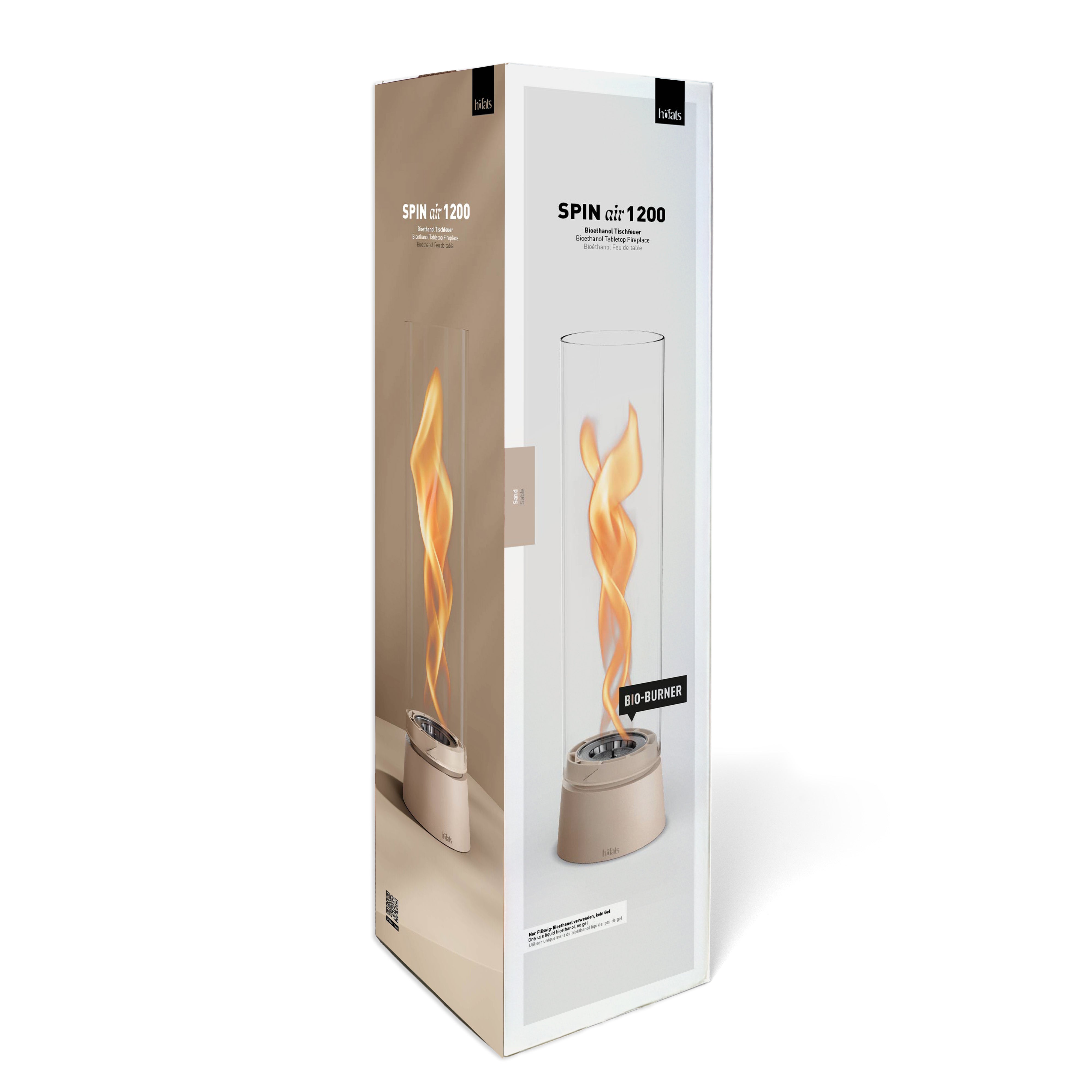 Bio-ethanol Tafelhaard SPIN air 1200 Zandkleur