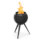 höfats MOON 45 Plancha Grillset Hoog Volledig Zwart