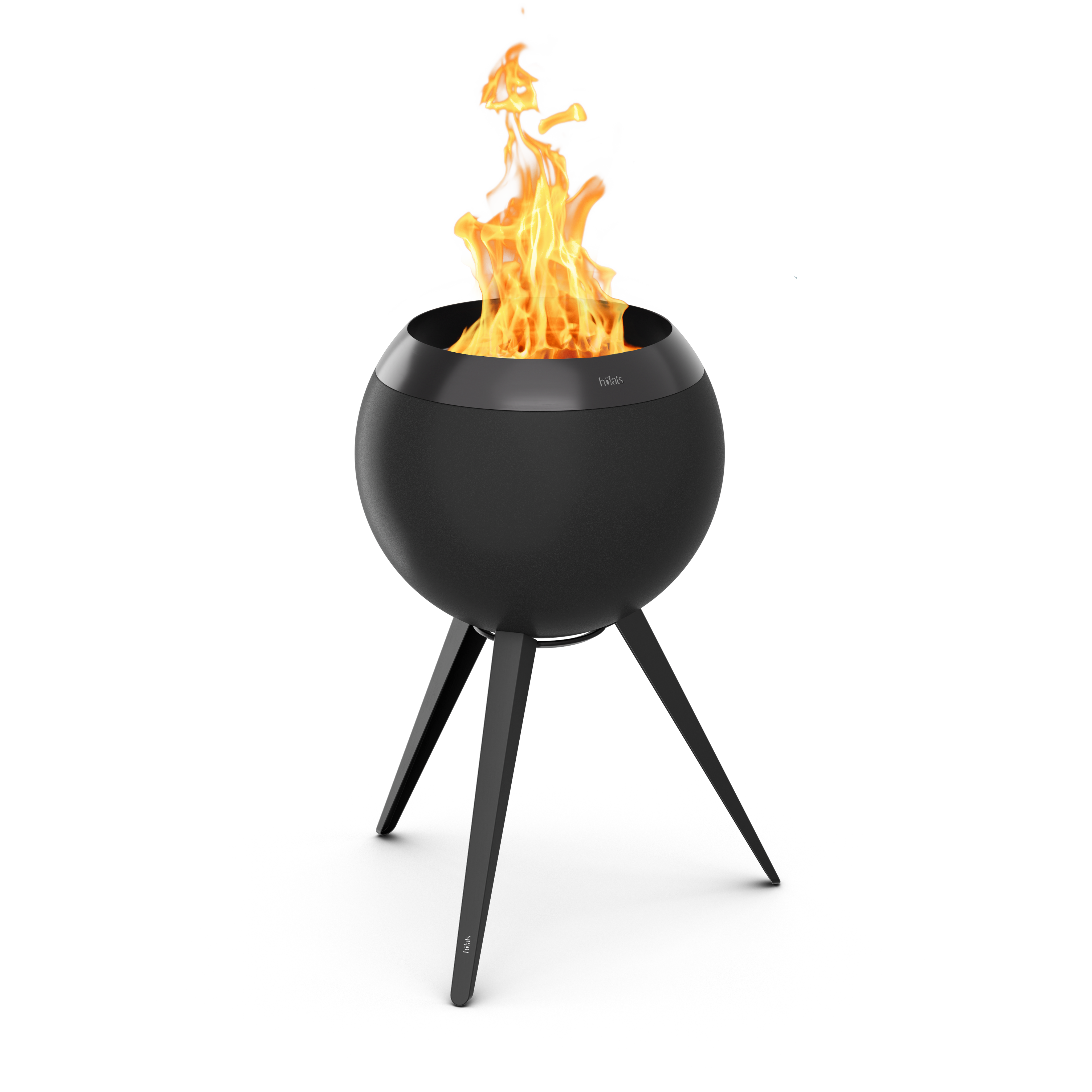 höfats MOON 45 Plancha Grillset Hoog Volledig Zwart