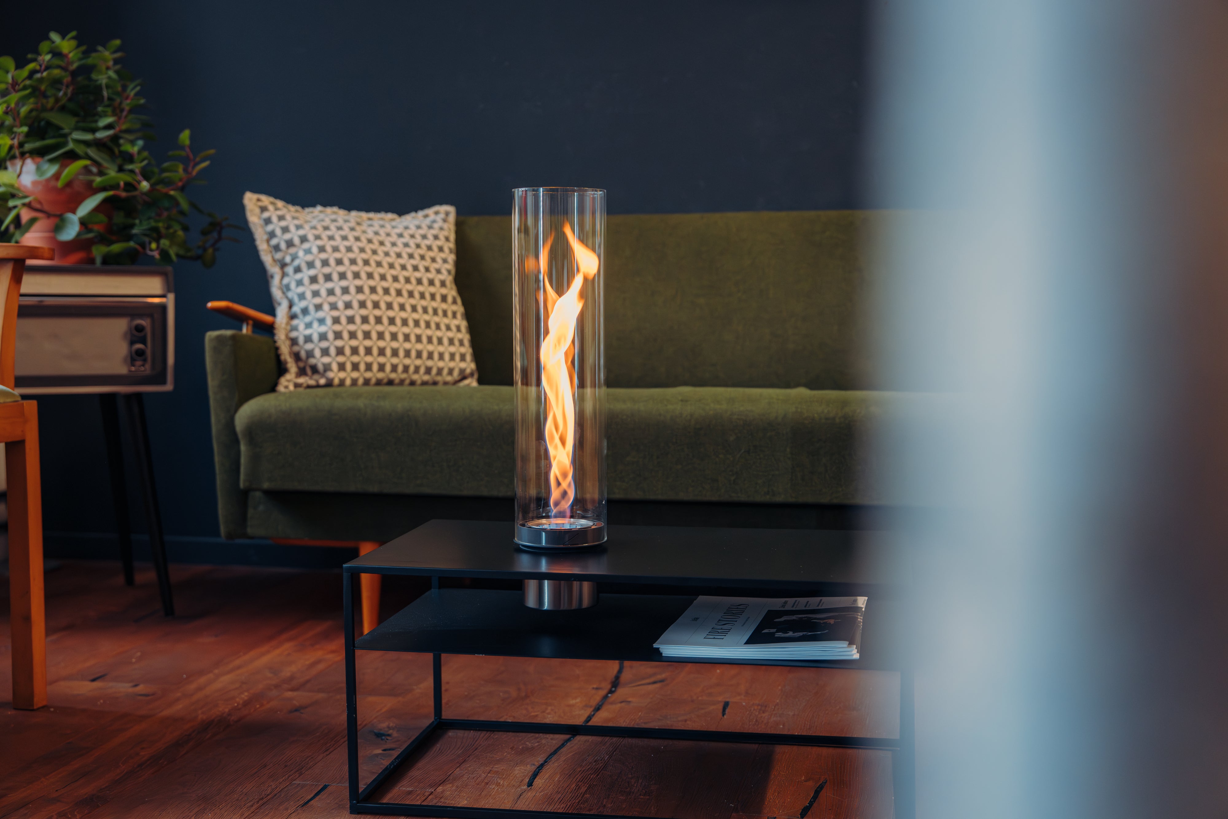 Bio-ethanol Tafelhaard SPIN air 1200 Volledig Zwart