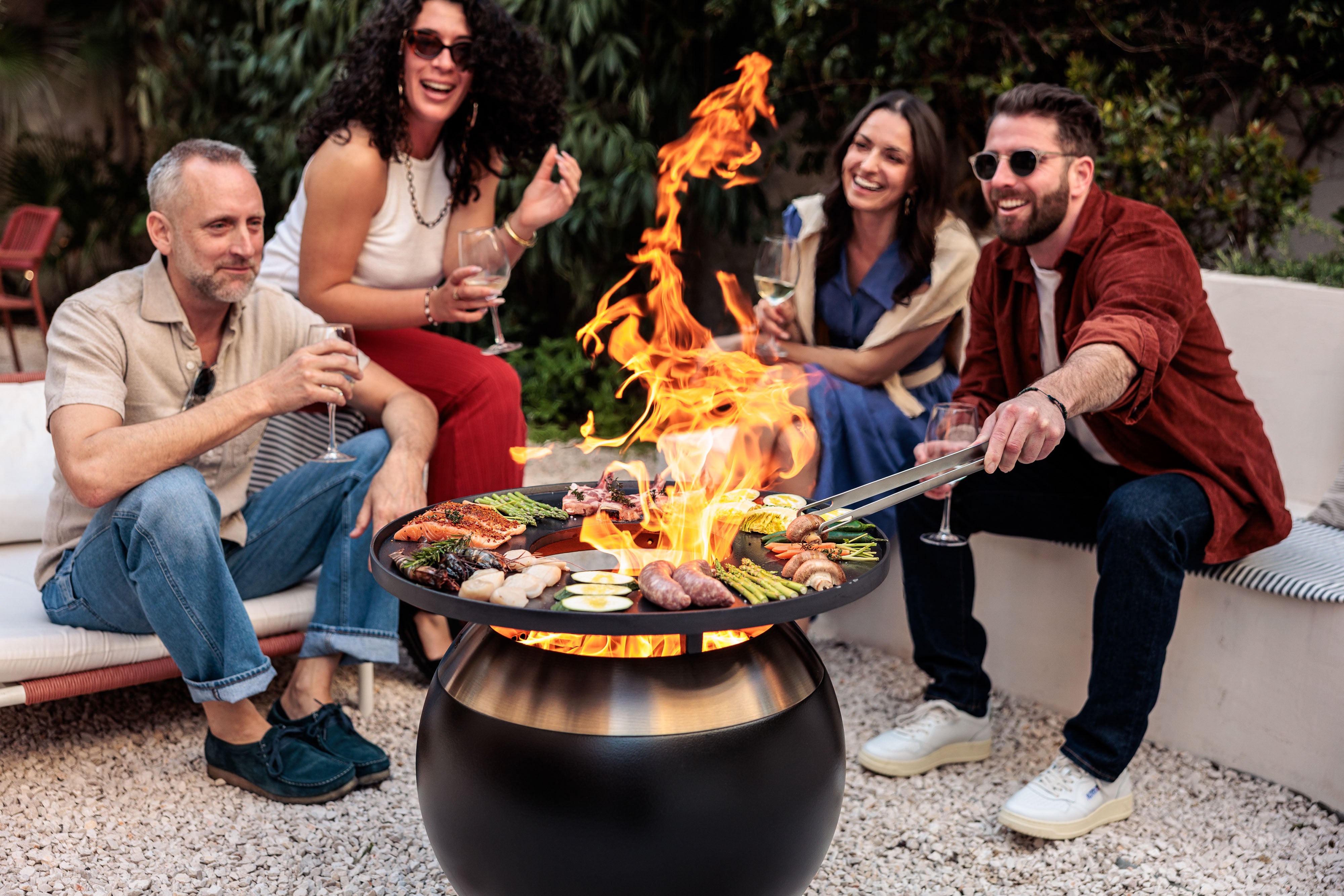 höfats MOON 55 Plancha Grillset Laag