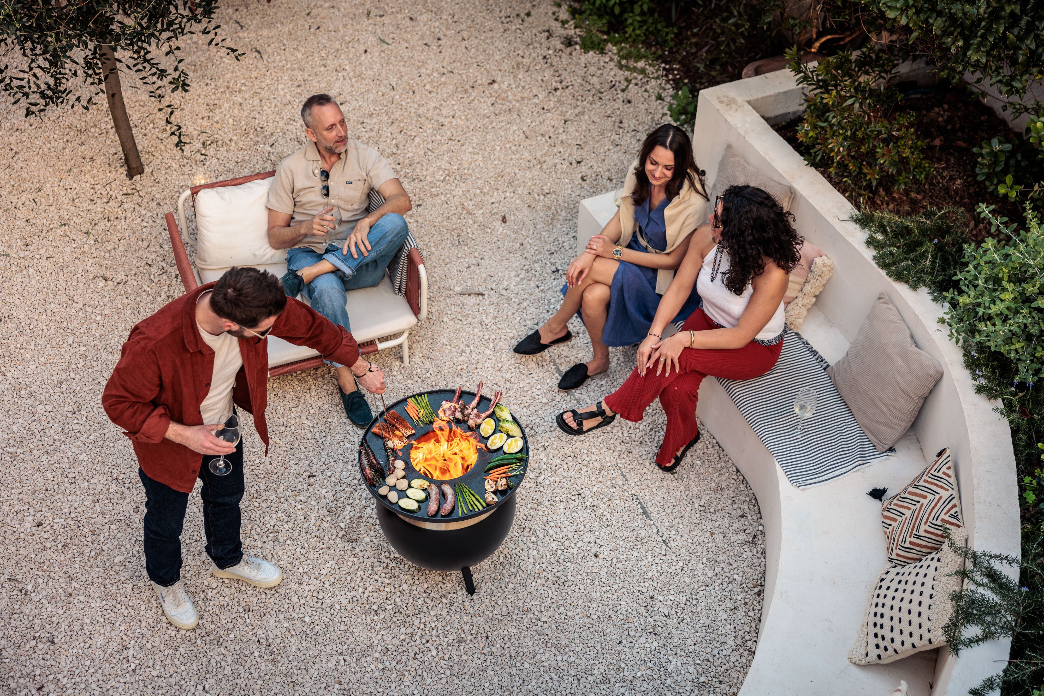 höfats MOON 55 Plancha Grillset Laag