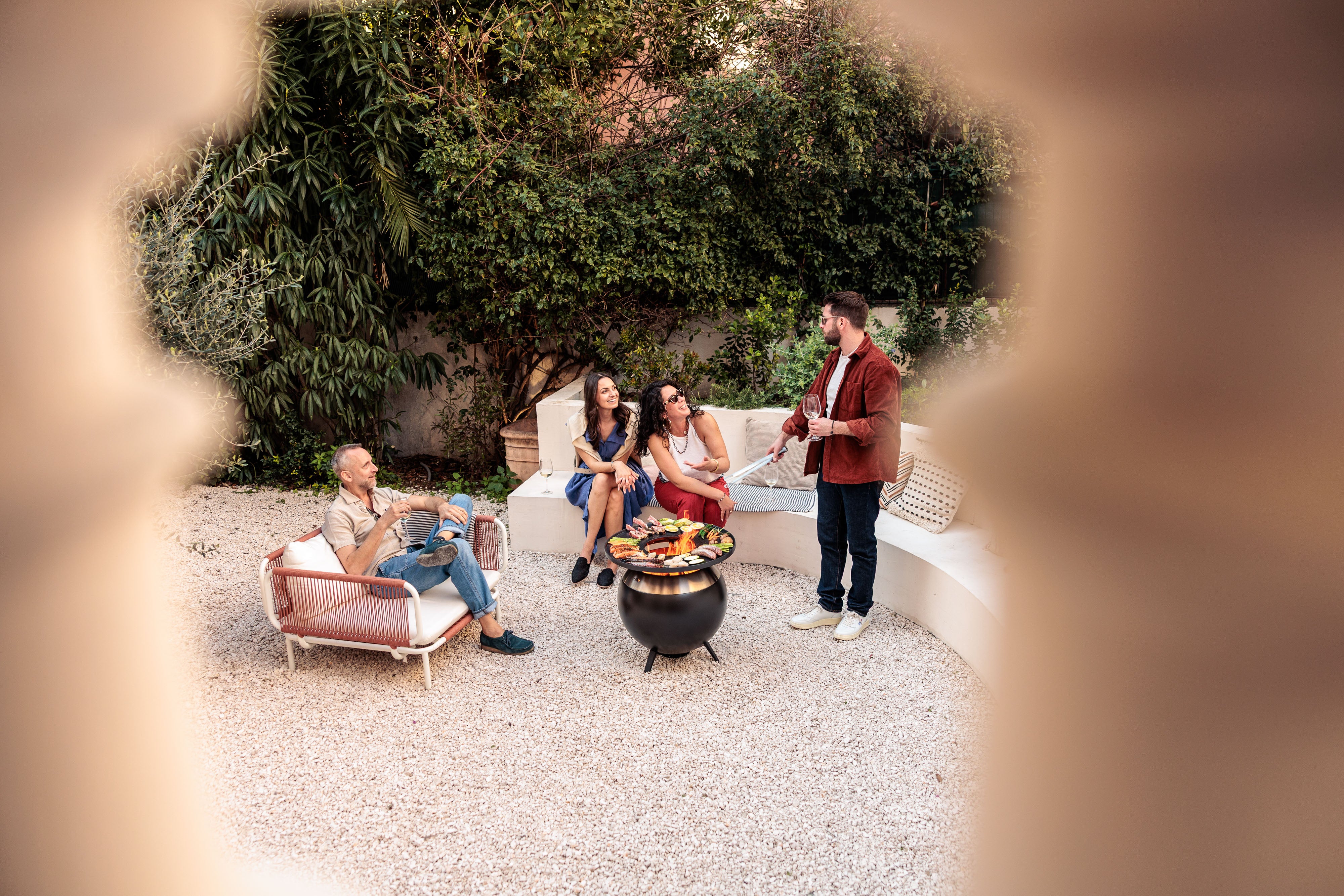 höfats MOON 55 Plancha Grillset Laag
