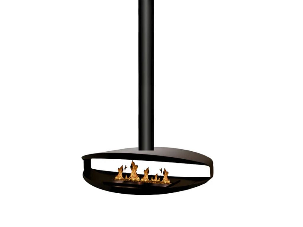plafondhaard bio ethanol 120cm Zwart