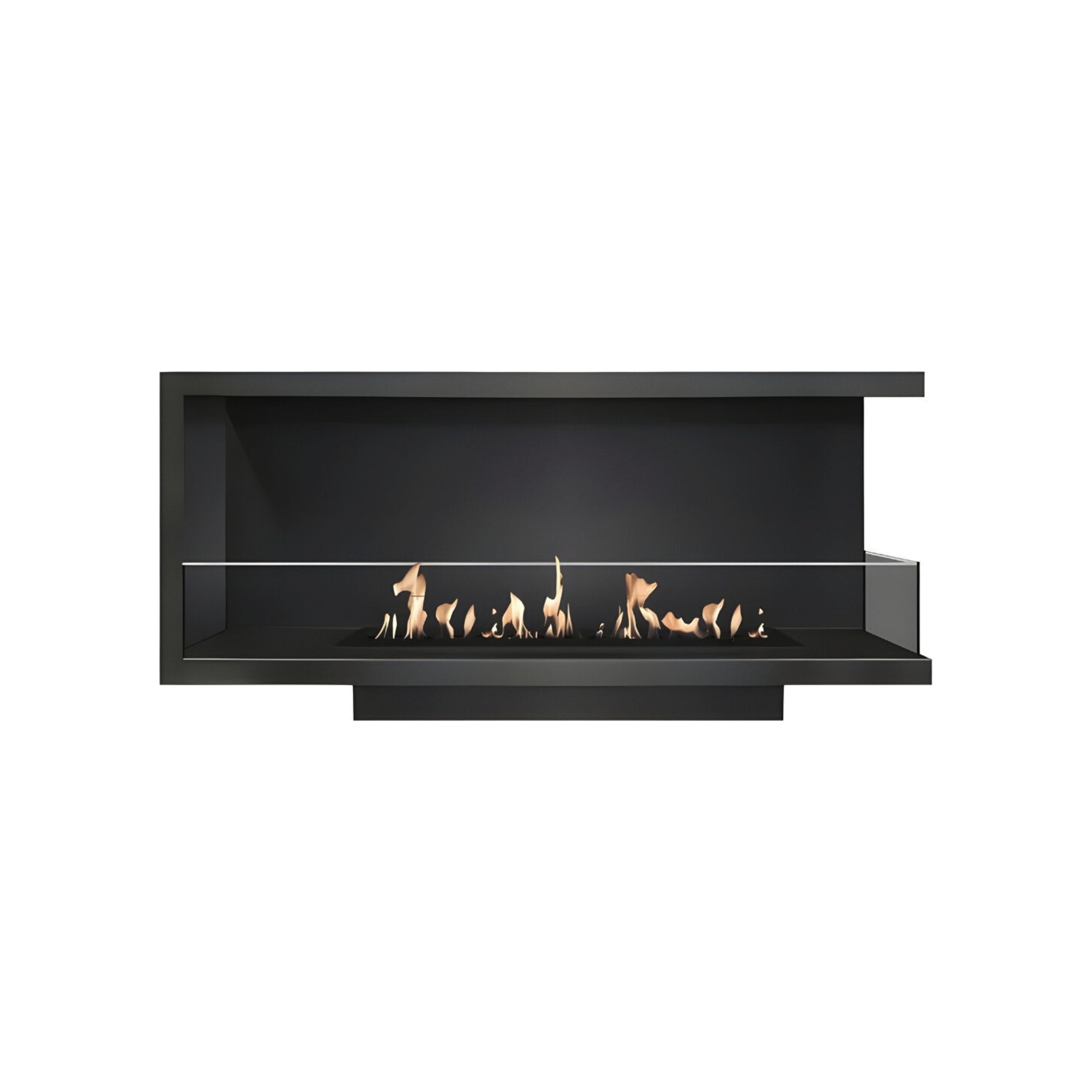 Base Rechts Inbouwhoekhaard 100 cm - Holdbarefires