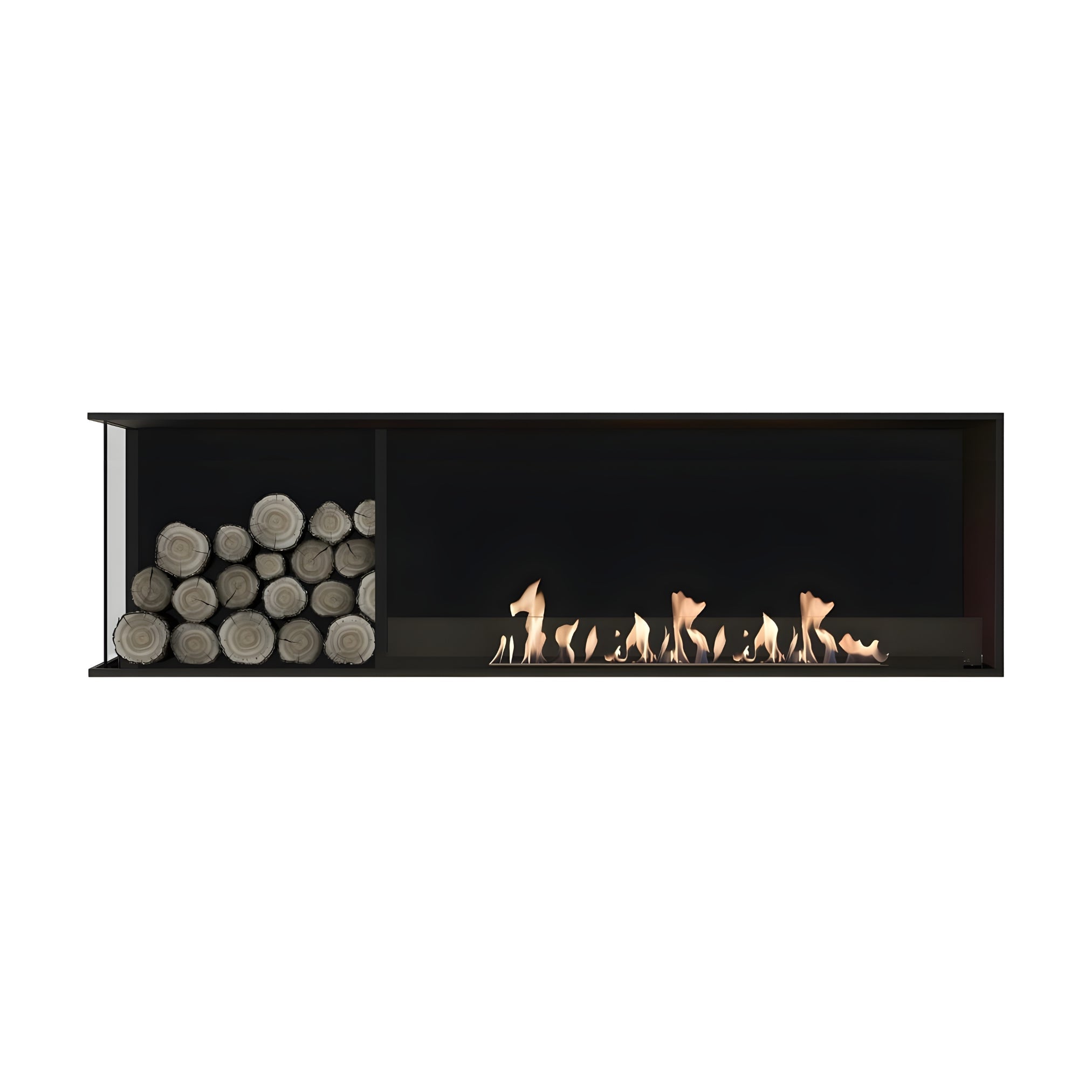 Main Deluxe Links Inbouwhaard 140 cm - Holdbarefires