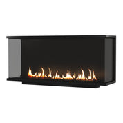 Made Driezijdig Inbouwhaard Volle Glas 150 cm