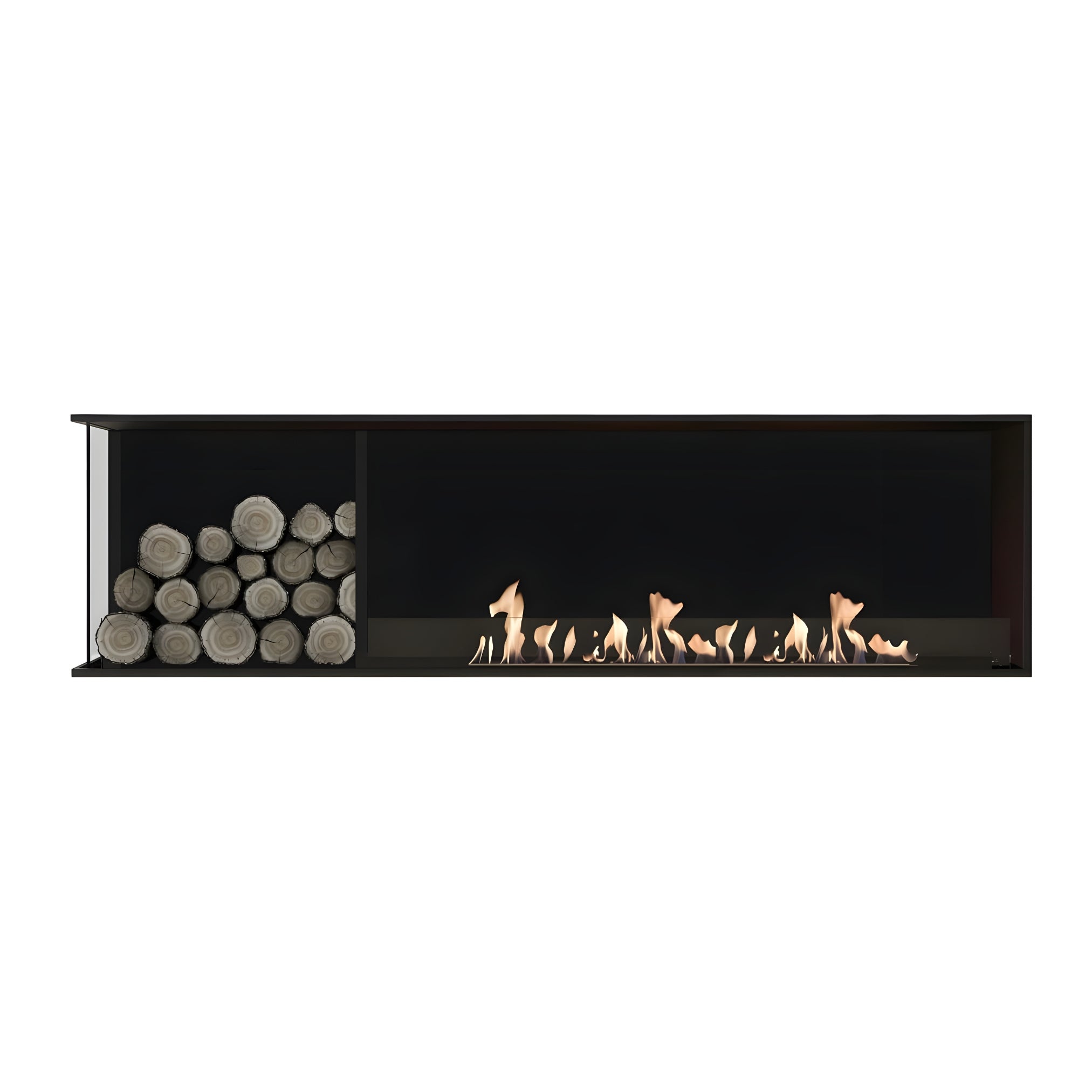 Main Deluxe Links Inbouwhaard 160 cm - Holdbarefires