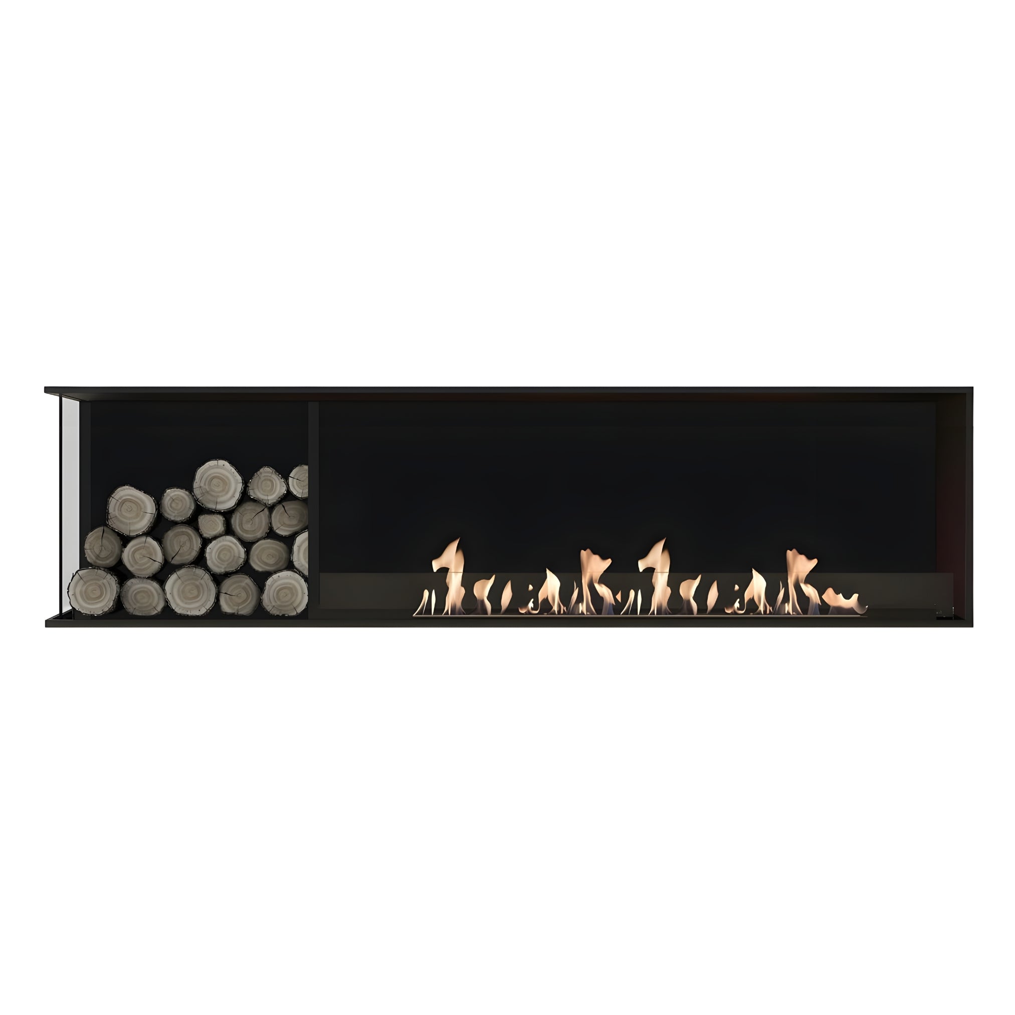 Main Deluxe Links Inbouwhaard 180 cm - Holdbarefires
