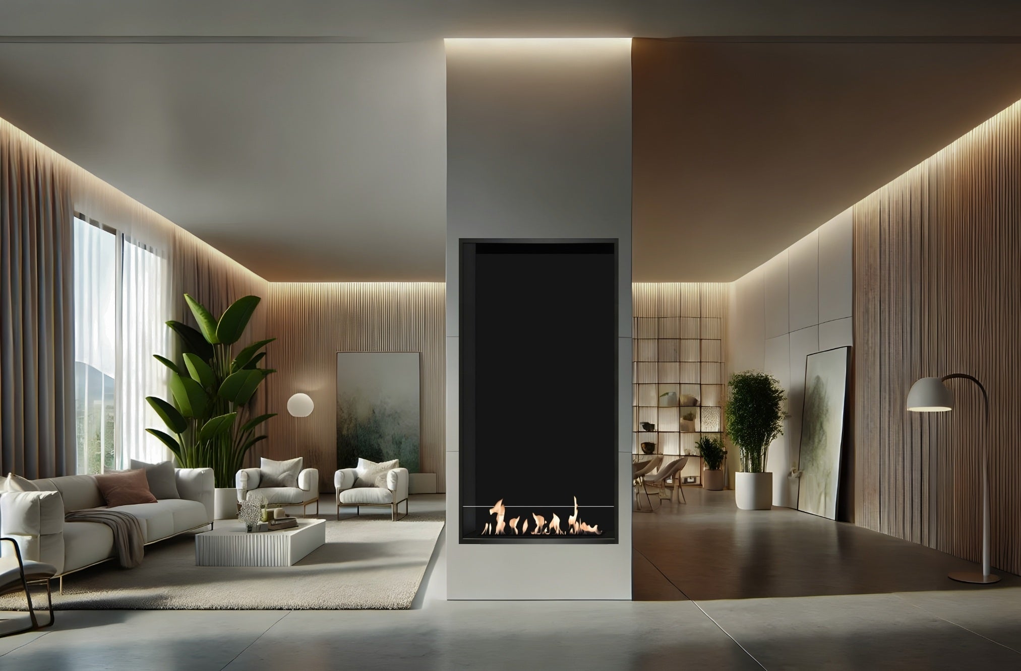 Selected Vertical Enkelzijdige Inbouwhaard 60 x 140 cm - Holdbarefires