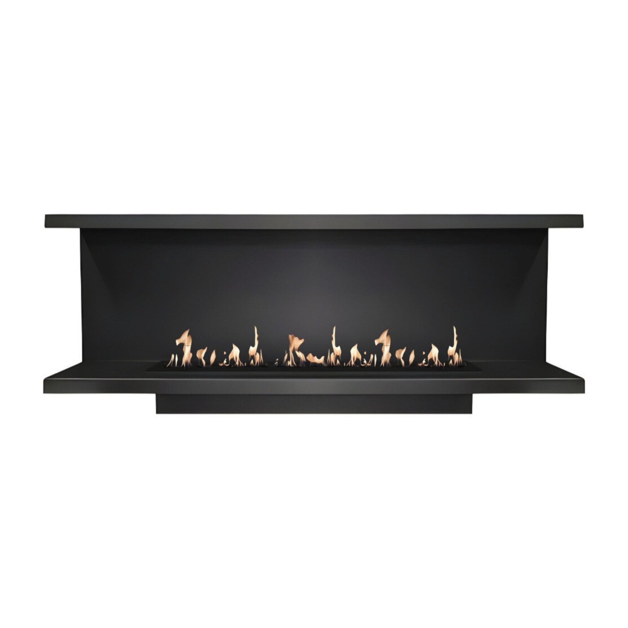 Made Driezijdig Inbouwhaard 200 cm - Holdbarefires