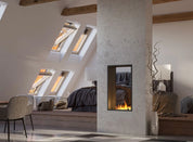 Inside Vertical Slim Bio-Ethanol Inbouwhaard Doorkijk – Infire