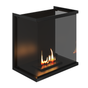 Made Driezijdig Inbouwhaard Volle Glas 70 cm