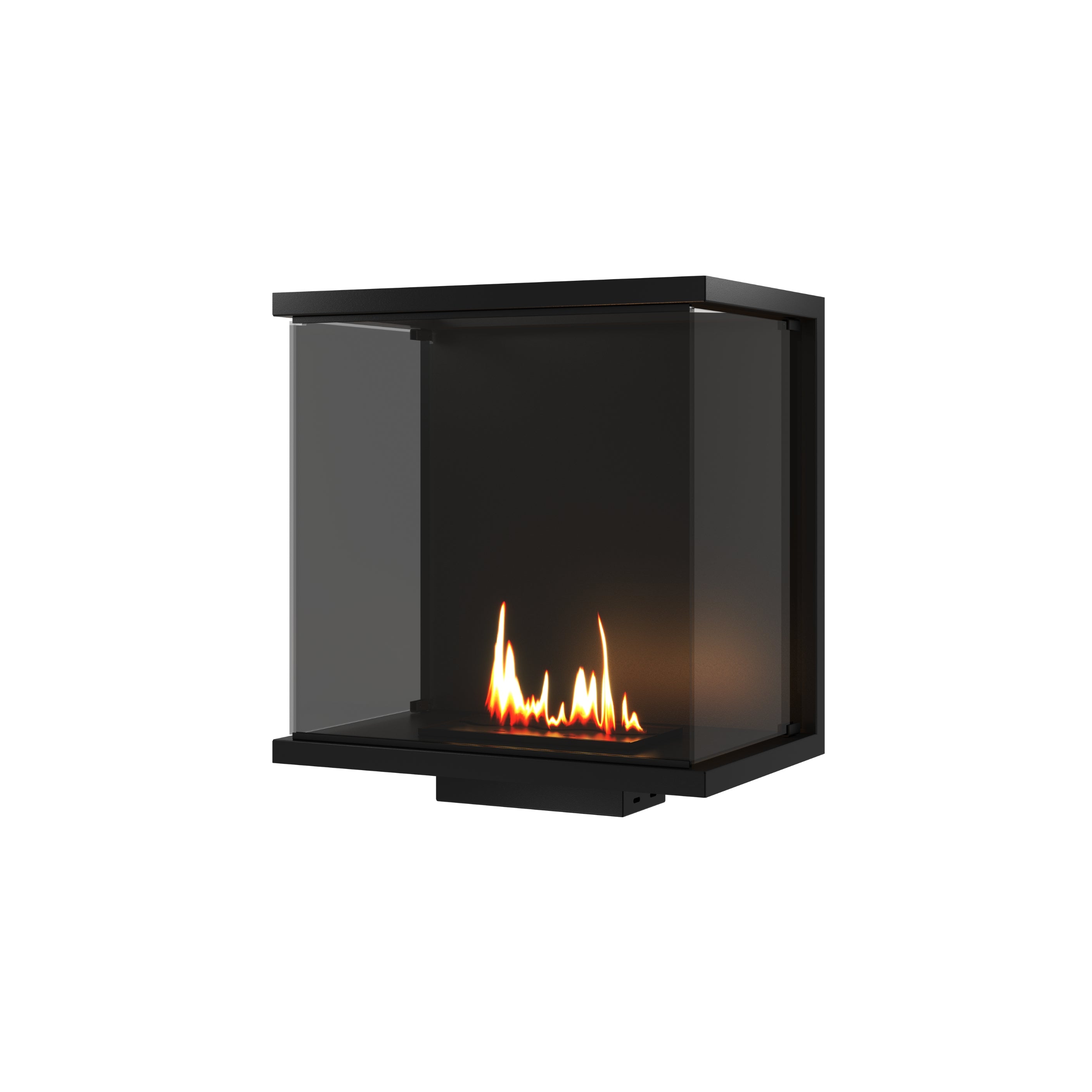 Made Driezijdig Inbouwhaard Volle Glas 70 cm