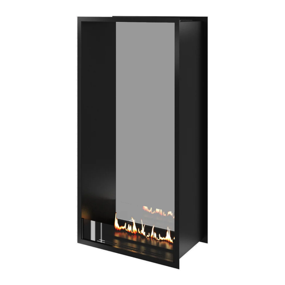 Fame Vertical Doorkijkhaard Enkel Volle Glas 80 x 140 cm