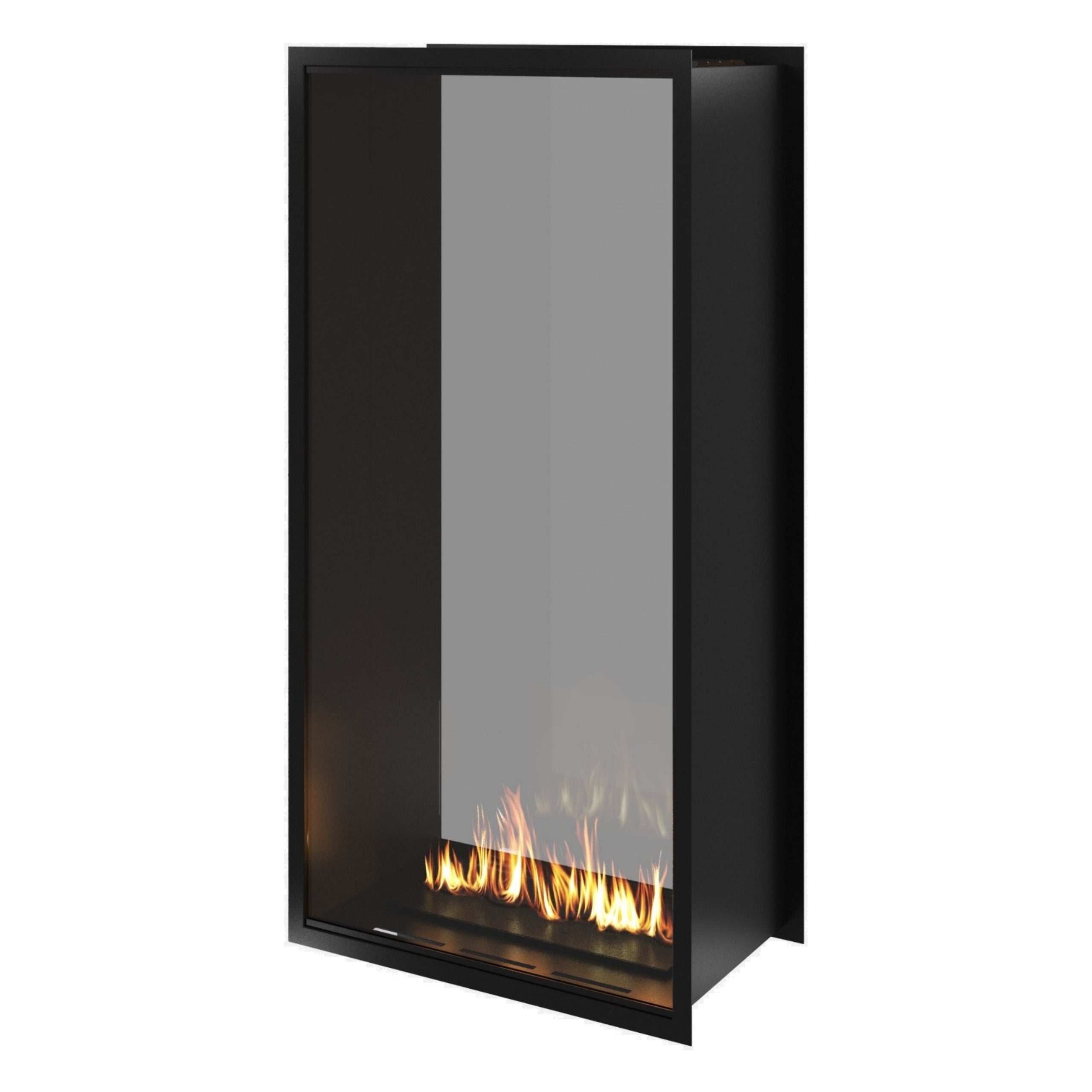Fame Vertical Doorkijkhaard Met Volle Glas 80 x 140 cm