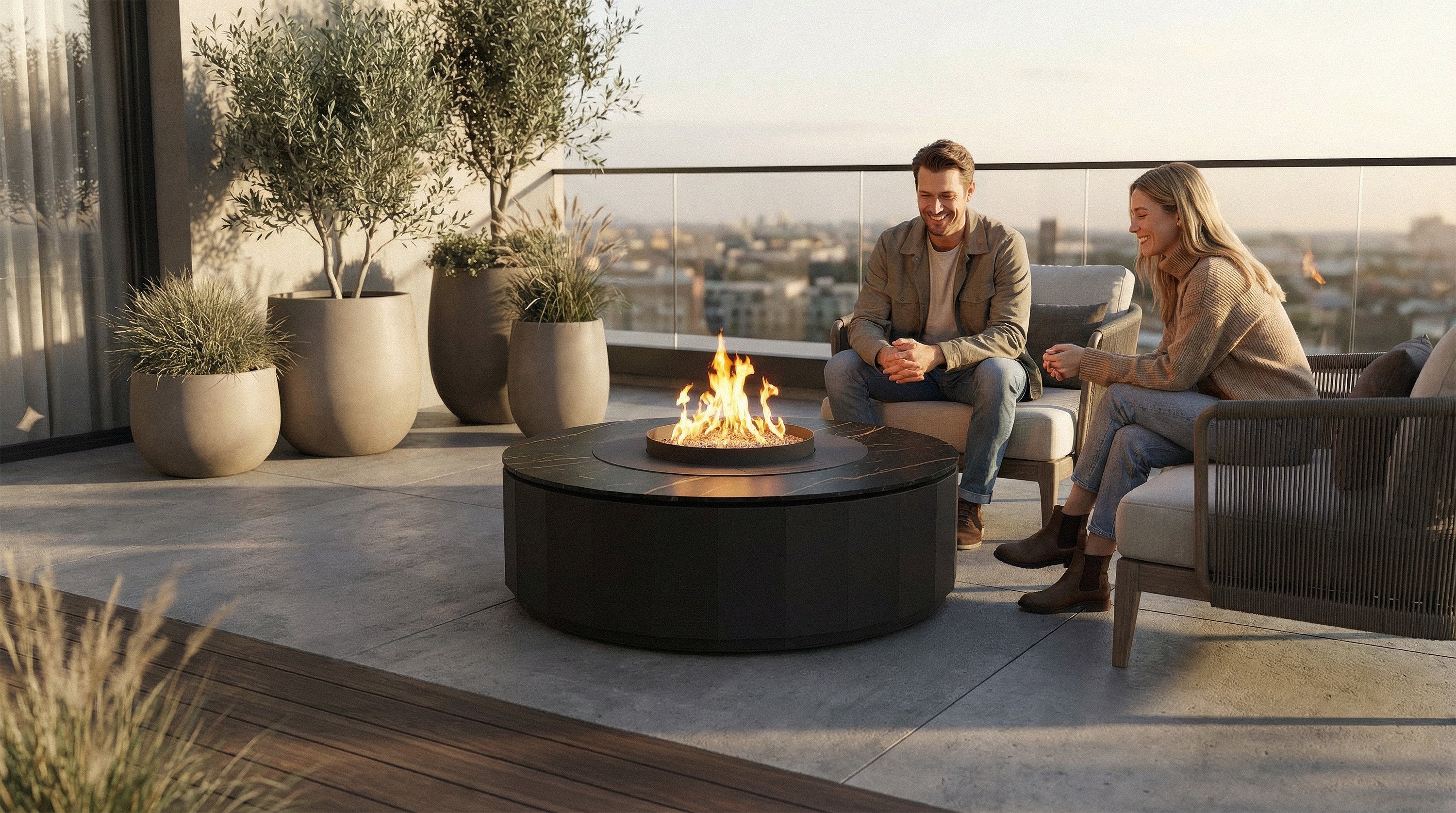 Comet Table Automatische Bio-Ethanol Vuurtafel – Planika