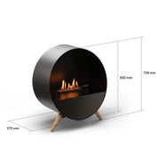 Planika Bubble Floor vrijstaand model met ronde vorm en strakke afwerking