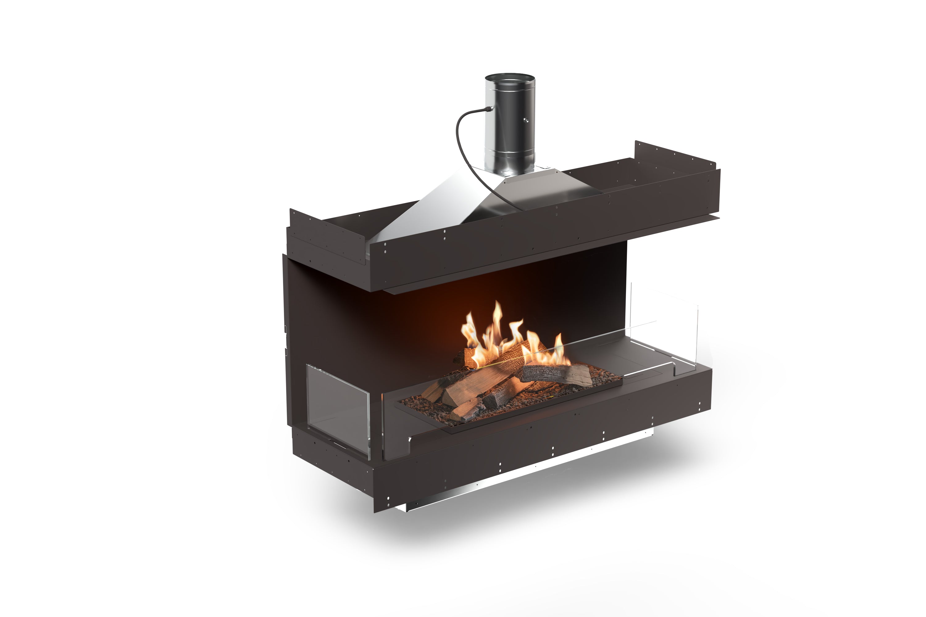 Forma Firebox Bio-Ethanol Haard met Logs – Planika