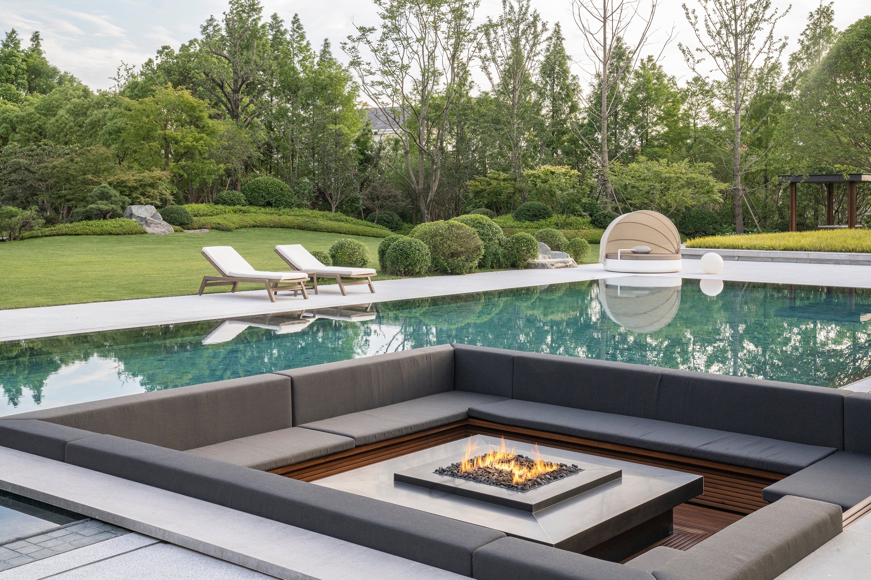 Galio Automatische Gas Fire Pit Inbouwbrander Outdoor – Planika