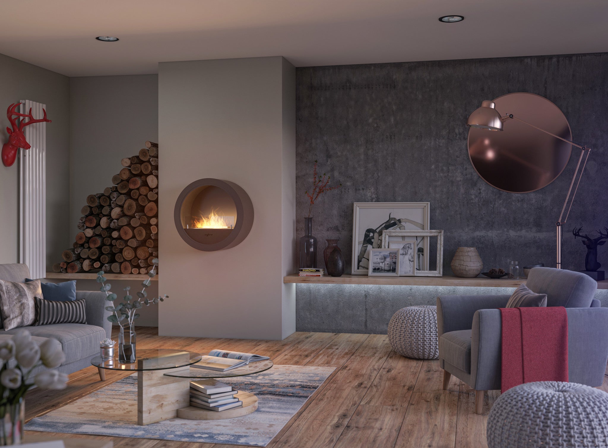 Incyrcle Wall Bio-Ethanol Wandhaard – Infire