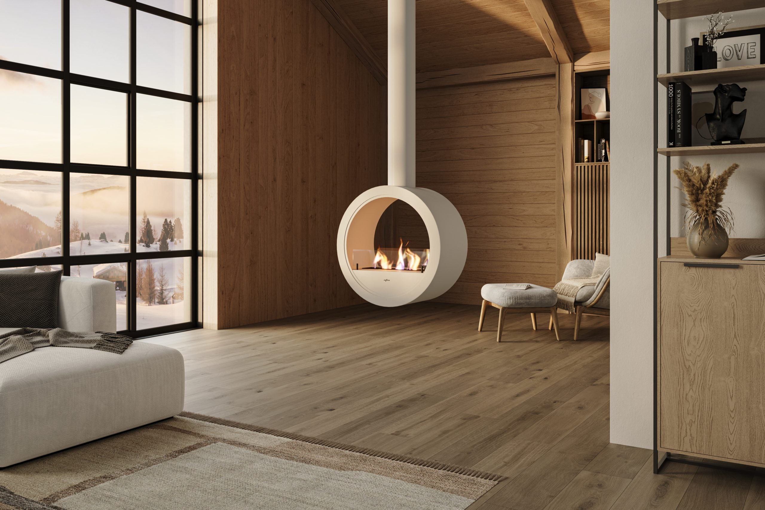 Incyrcle 2Side Bio-Ethanol Hangende Haard Tweezijdig – Infire