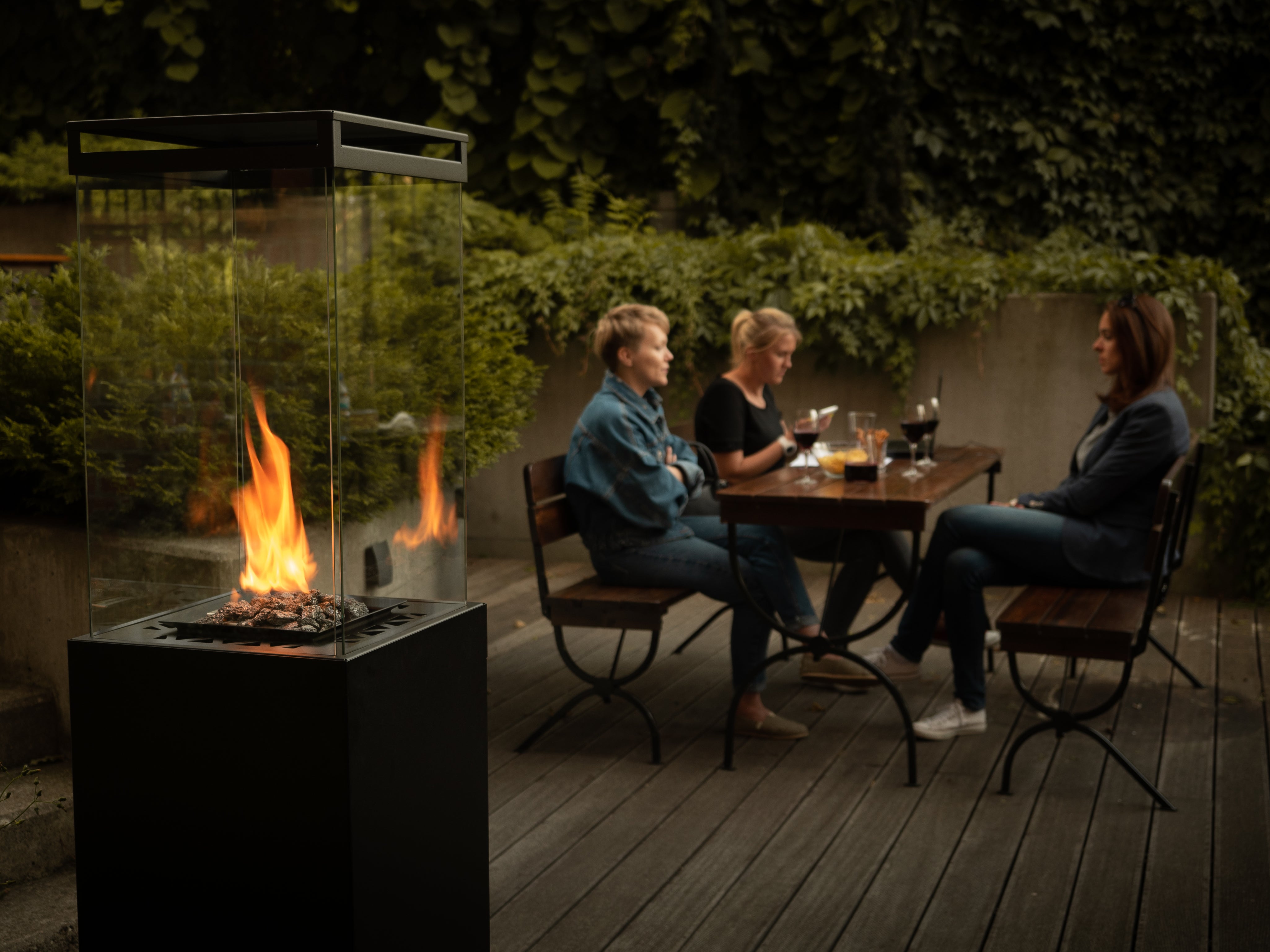 Lighthouse Vrijstaande Gas Buitenhaard – Planika