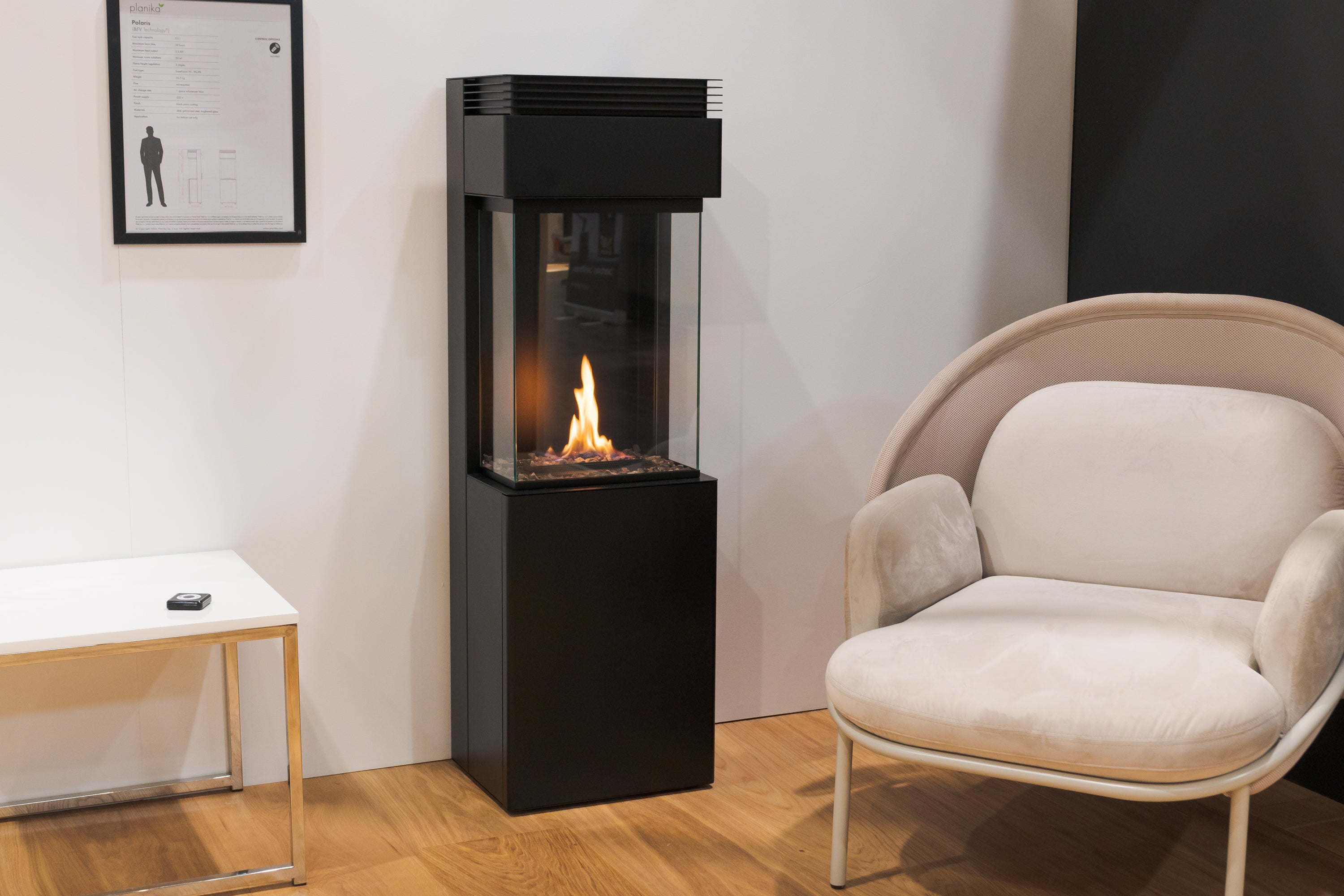 Polaris Vrijstaande Automatische Bio-Ethanol Haard – Planika