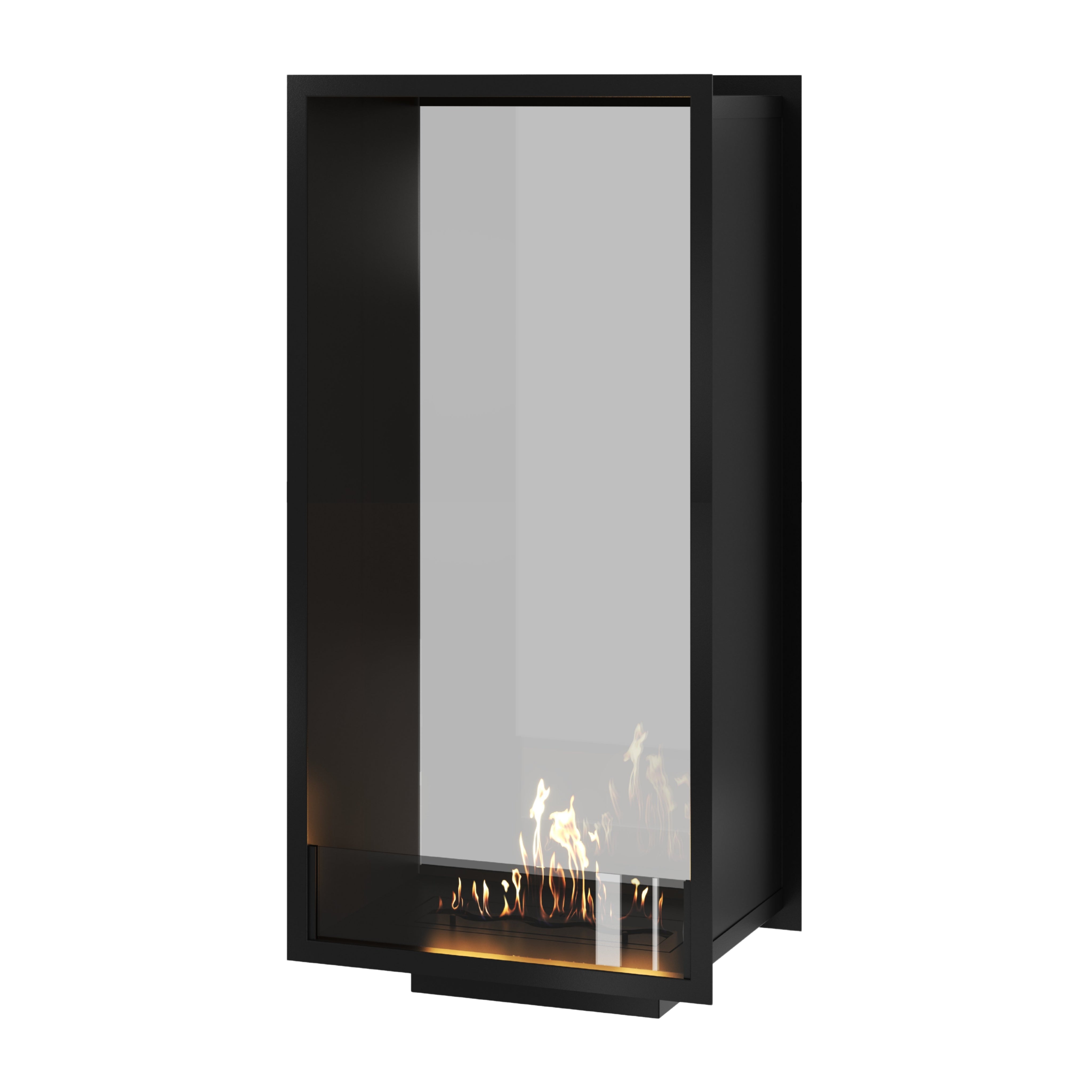 Fame Vertical bio-ethanol doorkijkhaard enkel volle glas 60 x 180 cm