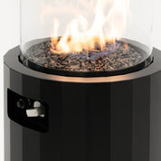 Moderne Planika Bino gasbuitenhaard met 5 kW warmte en compact design