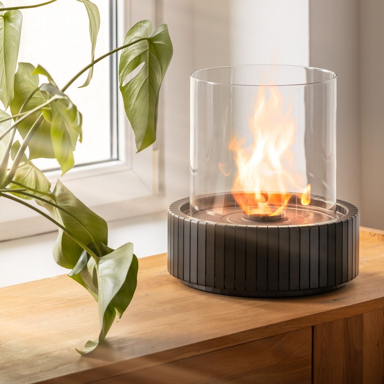 Planika Mandala Vrijstaande ethanol Haard Binnen & Buiten