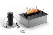 Moderne automatische bio-ethanol inbouwbrander van Planika Fires