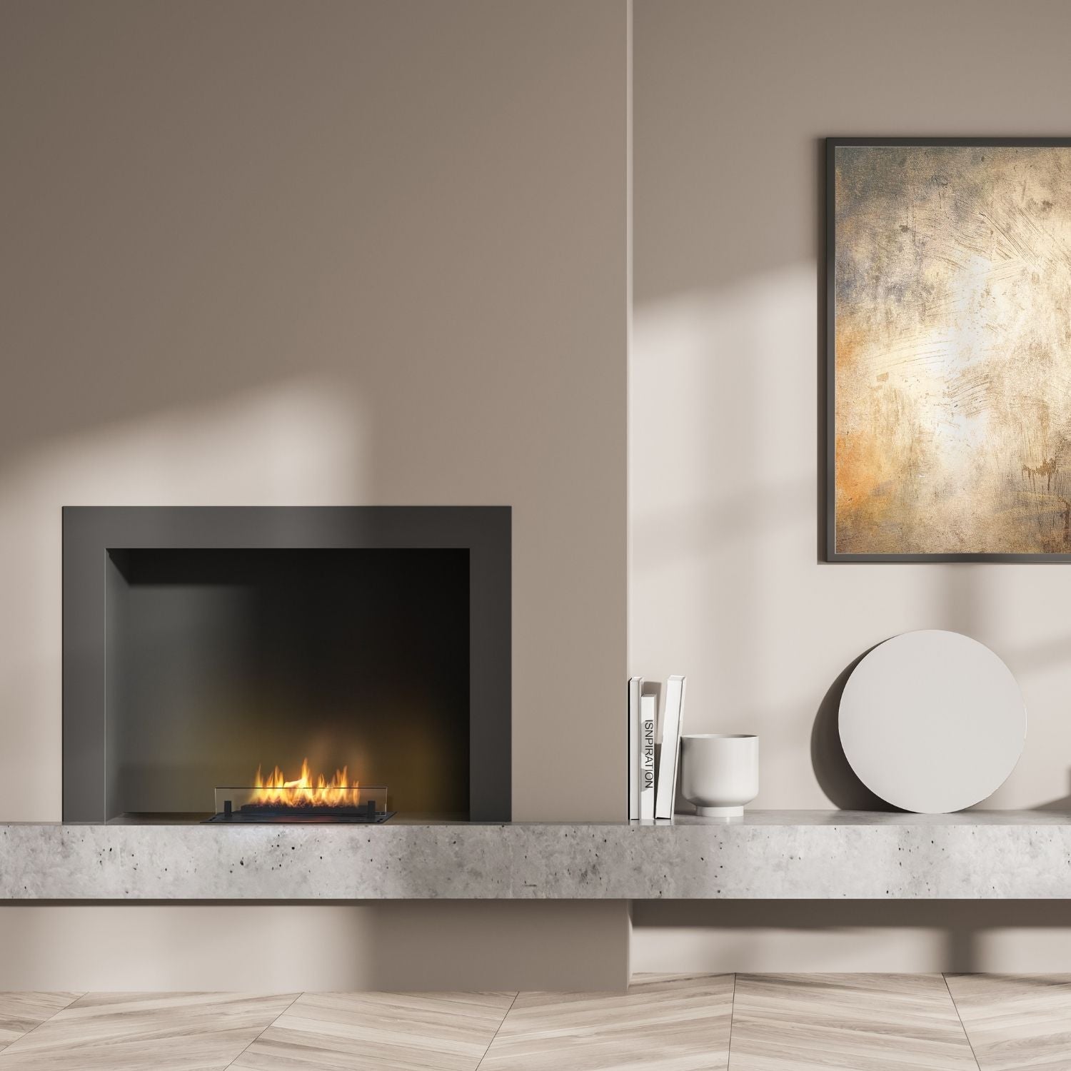 Planika Senso Fireplace inbouwhaard met glazen bescherming aan drie zijden