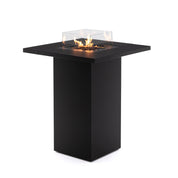 Luxe Planika Square Table High gashaard met gehard glas en standaard beschermhoes