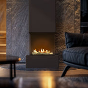 Planika Vertical bio-ethanol kachel met veiligheidsglas en luxueus ontwerp
