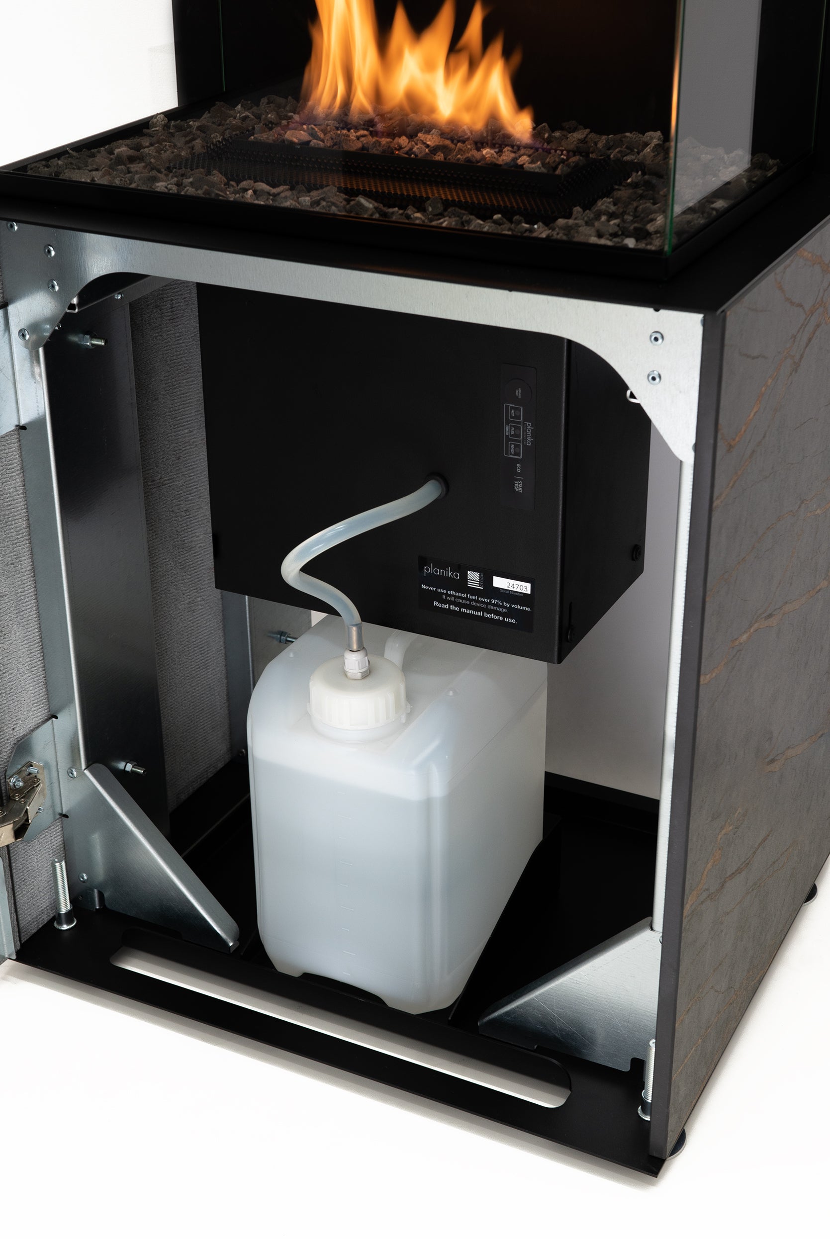 Rock Vrijstaande Automatische Bio-Ethanol Haard – Planika