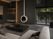 Arcos Close Tube Ronde Bio-ethanol Plafondhaard Zwart of Wit