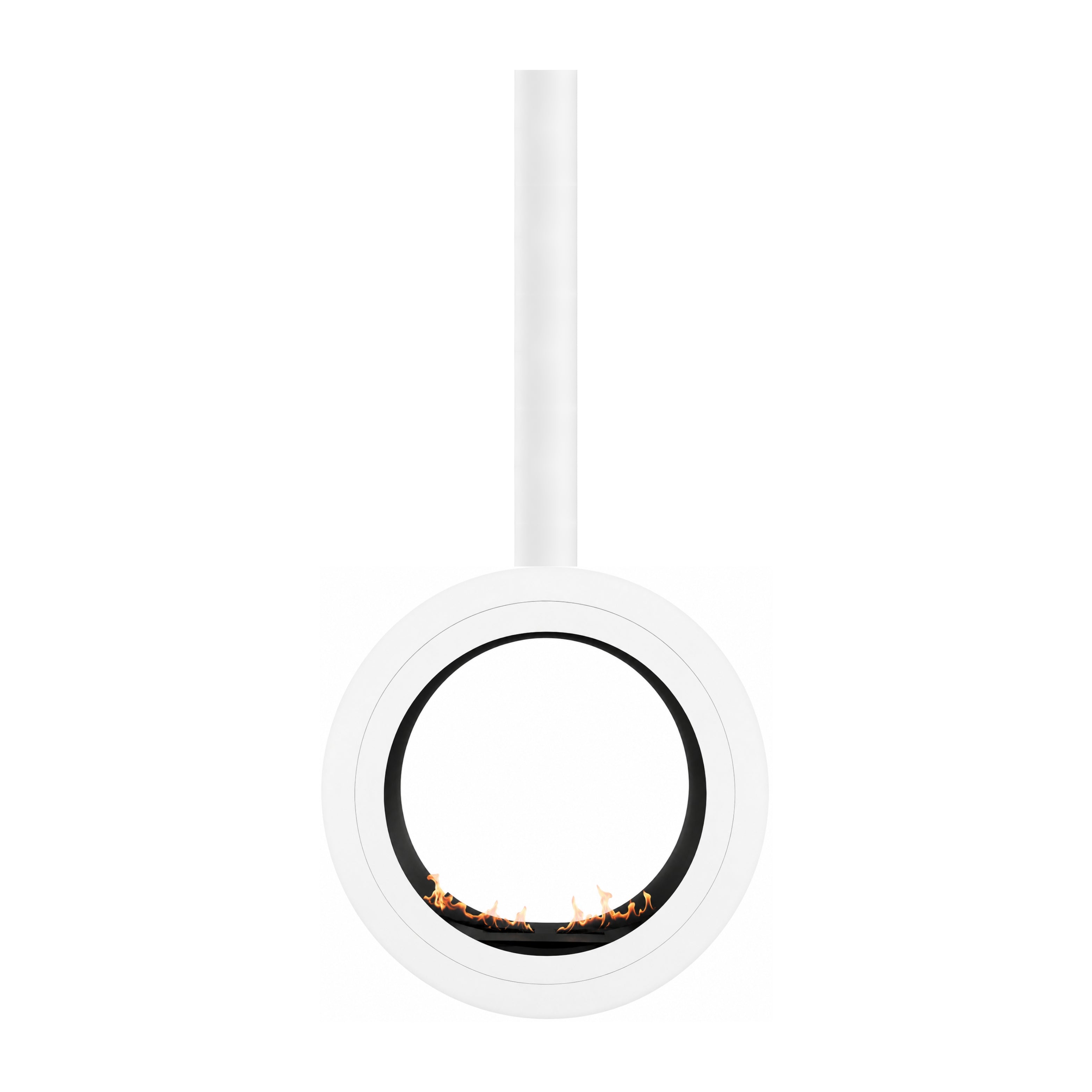 Arcos Tube Ronde Bio-ethanol Plafondhaard Zwart of Wit