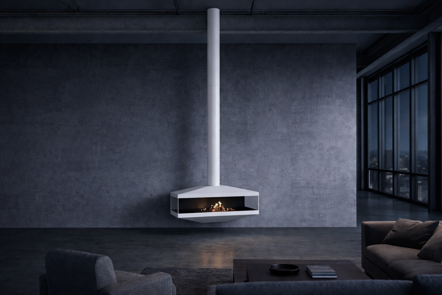 Aura Tube doorkijk plafondhaard