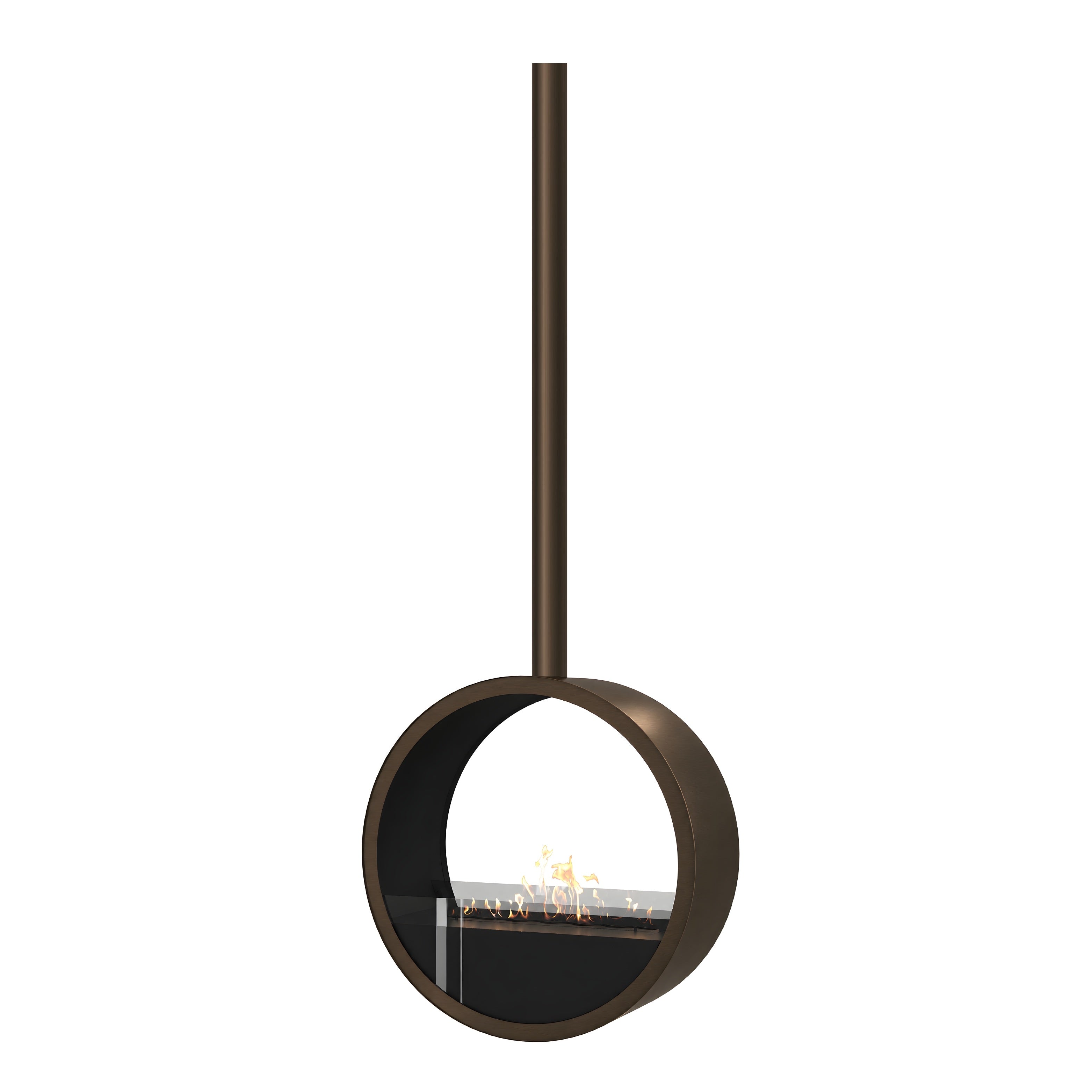 Aurel Roundfire Ronde Bio-ethanol Plafondhaard Brons, Wit of Zwart