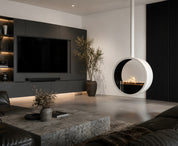 Aurel Roundfire Ronde Bio-ethanol Plafondhaard Brons, Wit of Zwart