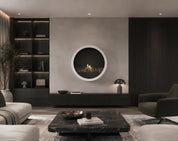 Aurel Roundfire Ronde Bio-ethanol Wandhaard Brons, Wit of Zwart