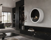 Aurel Roundfire Ronde Bio-ethanol Wandhaard Brons, Wit of Zwart