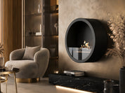 Aurel Roundfire Ronde Bio-ethanol Wandhaard Brons, Wit of Zwart