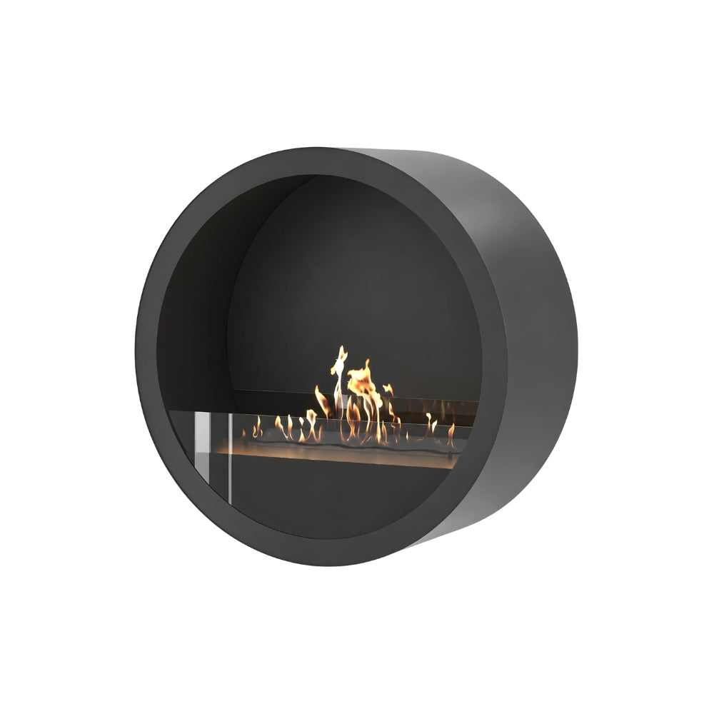 Aurel Roundfire Ronde Bio-ethanol Wandhaard Brons, Wit of Zwart